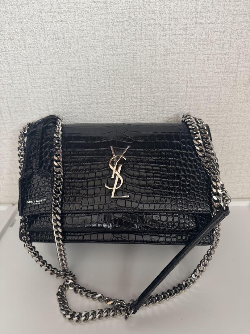 ⭐︎美品⭐︎YSLクロコ　ショルダー