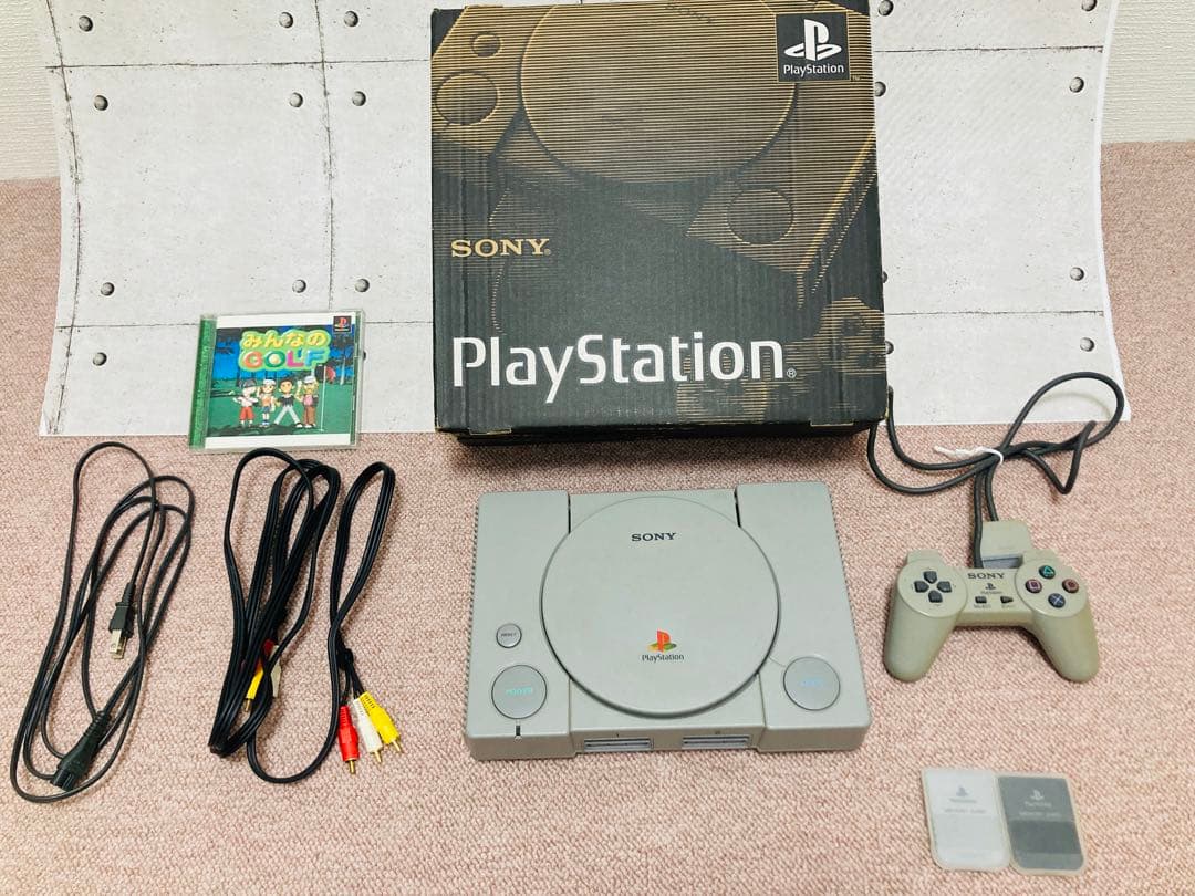 レア希少 箱あり 中古品 初代プレイステーションSCPH-1000訳ありジャンク