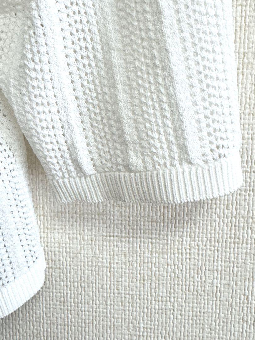 24SS タグ付き　ANAYI レーシーニット カーディガン　36
