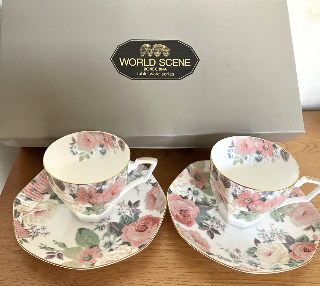 MARUI WORLD SCENE Edinburgh 花柄 カップ＆ソーサー