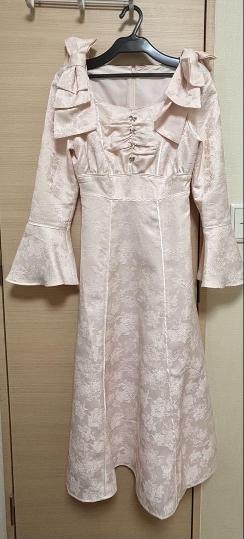 shoulder ribbon jacquard dress – BUNNY APARTMENT