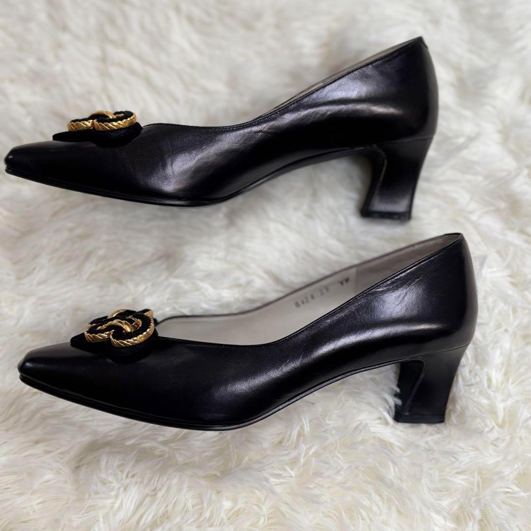 【新品】通勤オフィス　入学　ランバンLANVIN　ビジューパンプス　ヒール 23