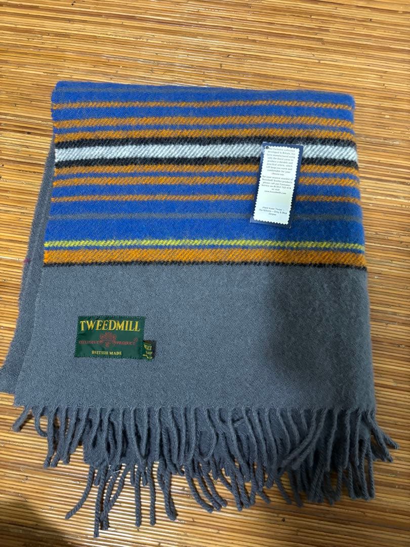 TWEEDMILL ストライプ ブランケット 大判ストール