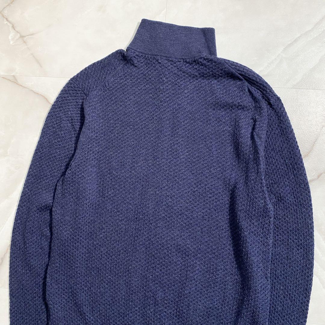 A17546 美品 マッキントッシュロンドン ウール鹿子ドライバーズニット XL A17546 美品 マッキントッシュロンドン ウール鹿子ドライバーズ