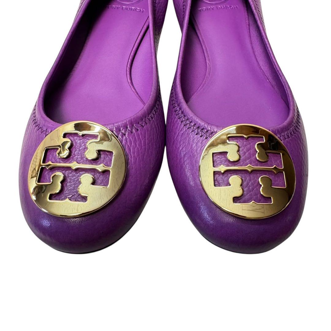 【未使用に近い】TORY BURCH トリーバーチ フラットシューズ 未使用品】Tory Burchトリーバーチ フラットシューズ レザー