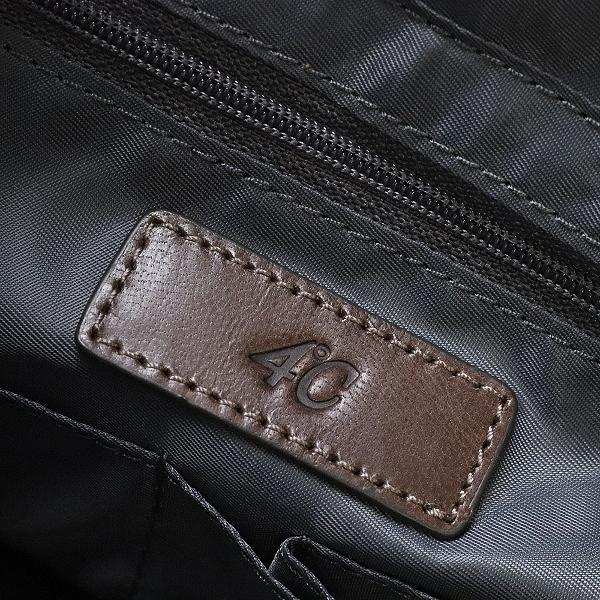 B6800□4℃ ナイロン×レザー 総柄 チャーム付 2Way ショルダー