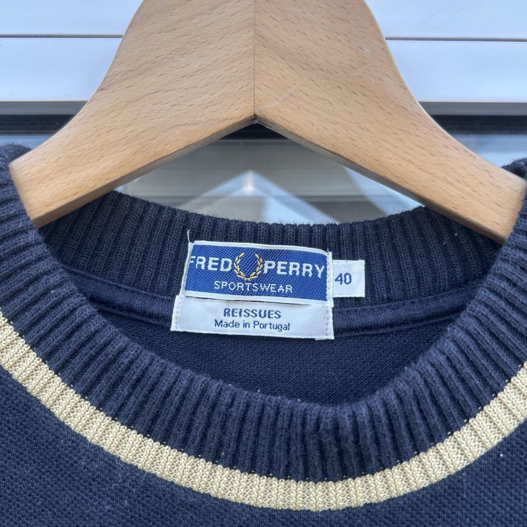 Fred perry フレッドペリー　ニットソー コットンニット size 40
