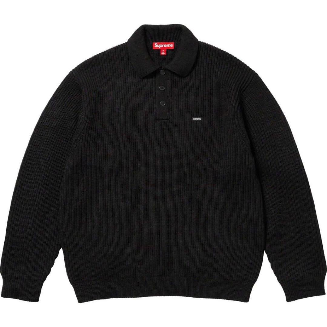 ニット/セーター supreme Small Box Polo Sweater BLACK XL