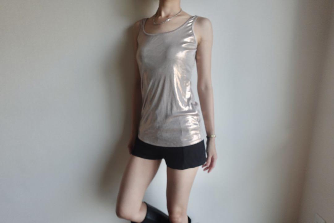 vintage gold tank top