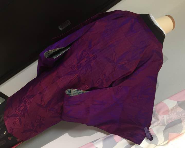 売約済♦︎竹や笹柄にドット◡̈♥︎アンティークな道行コート・:*+. 画像3