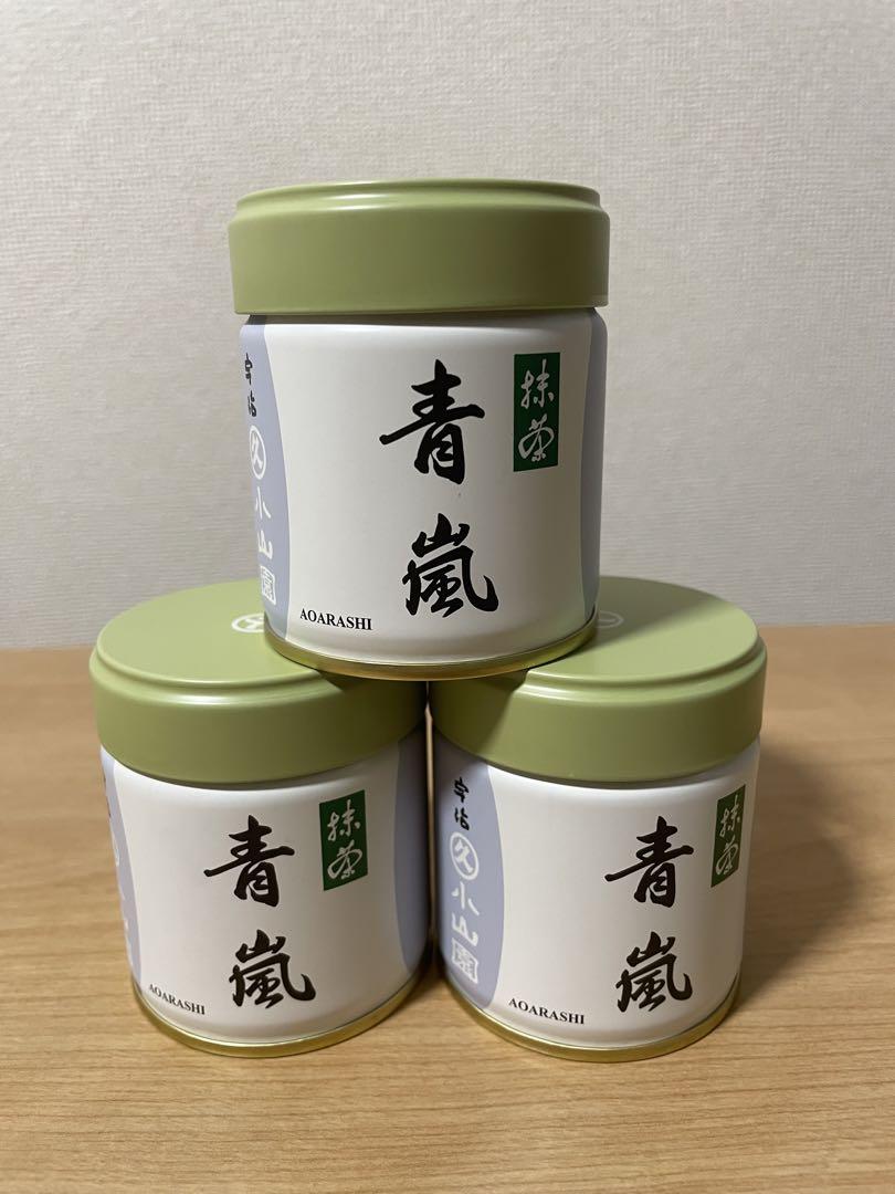 新品未開封】京都・宇治 丸久小山園 抹茶 青嵐 40g 3缶セット