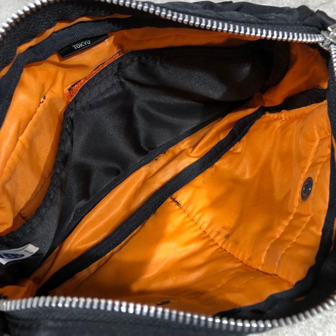 美品 PORTER ポーター タンカー ポーチ バッグ 吉田カバン ブラック