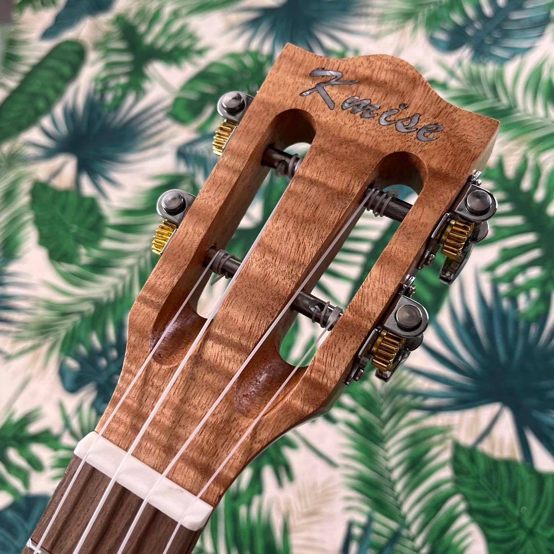 Amazon.co.jp: Kmise ukulele カーリーマホガニーのエレキ