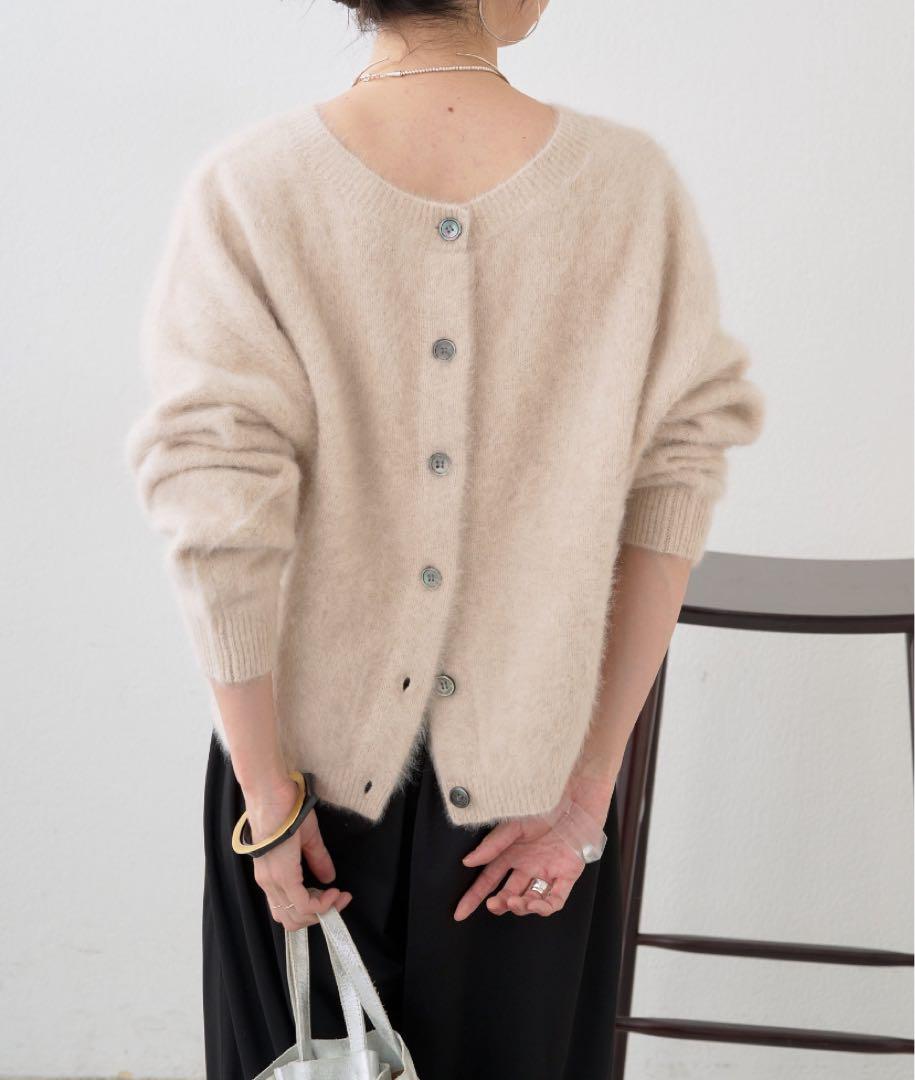 オメカシ ファーカシミヤ2WAYカーディガン