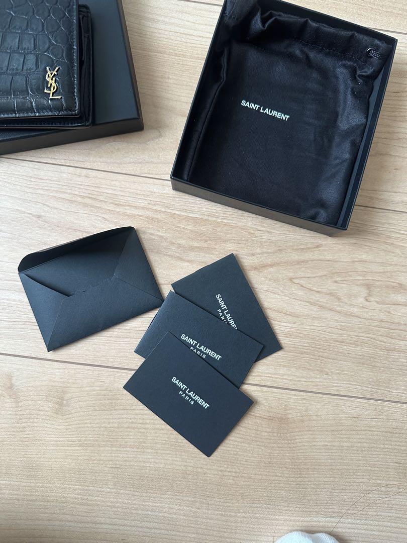 SAINT LAURENT ブラック 二つ折り財布　美品　サンローラン