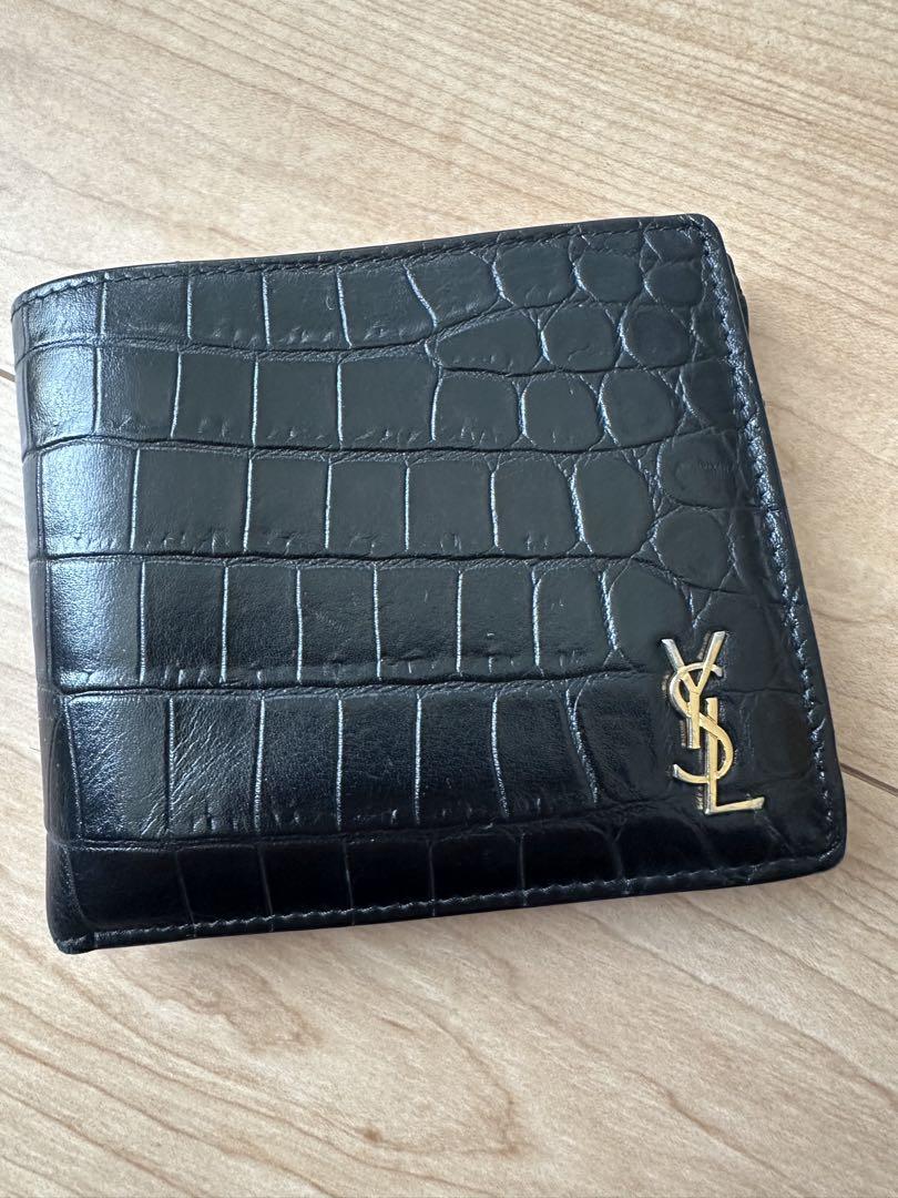 SAINT LAURENT ブラック 二つ折り財布　美品　サンローラン