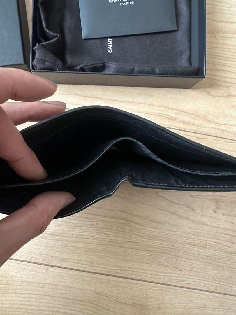 SAINT LAURENT ブラック 二つ折り財布　美品　サンローラン