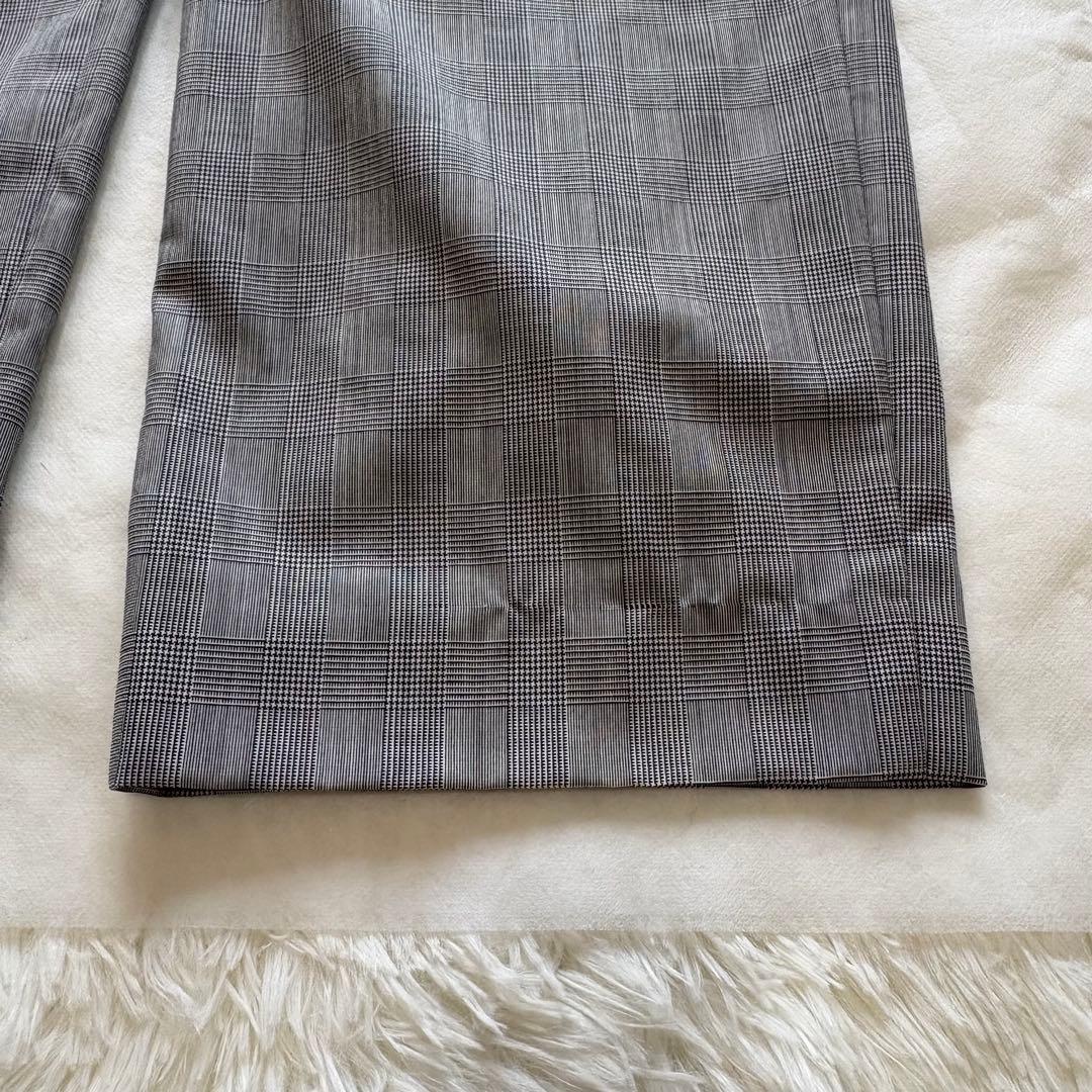 美品*ミュウミュウ チェック ワイド パンツ ガチャベルト リボン 大きいサイズ 美品*ミュウミュウ チェック ワイド パンツ ガチャベルト リボン 大きいサイズ