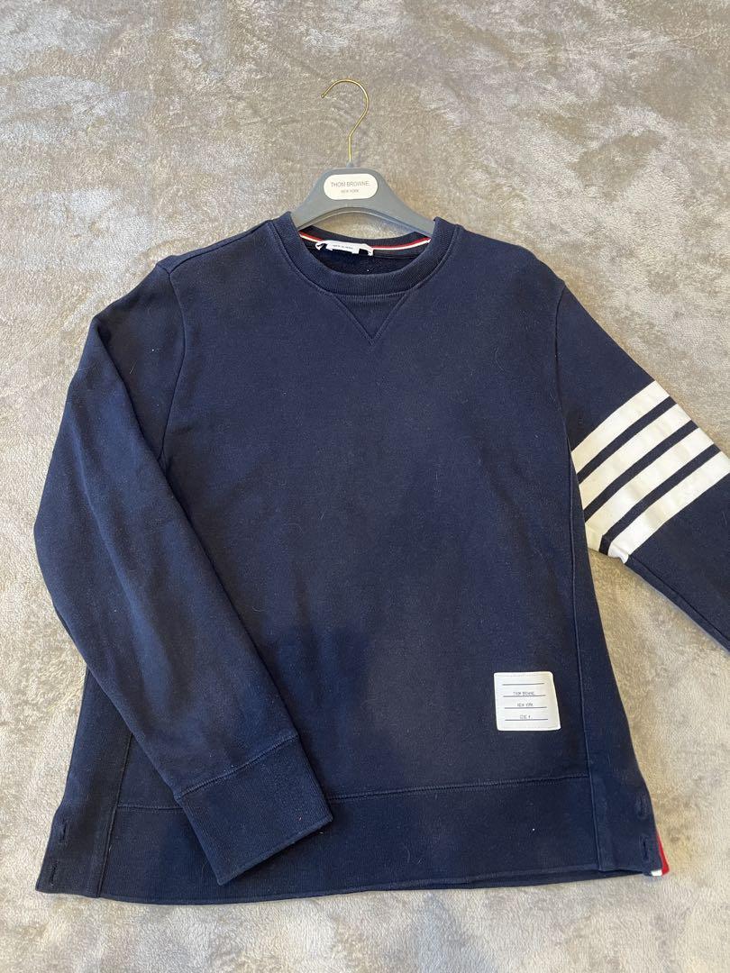 THOM BROWNE ネイビー 4 スウェットシャツ