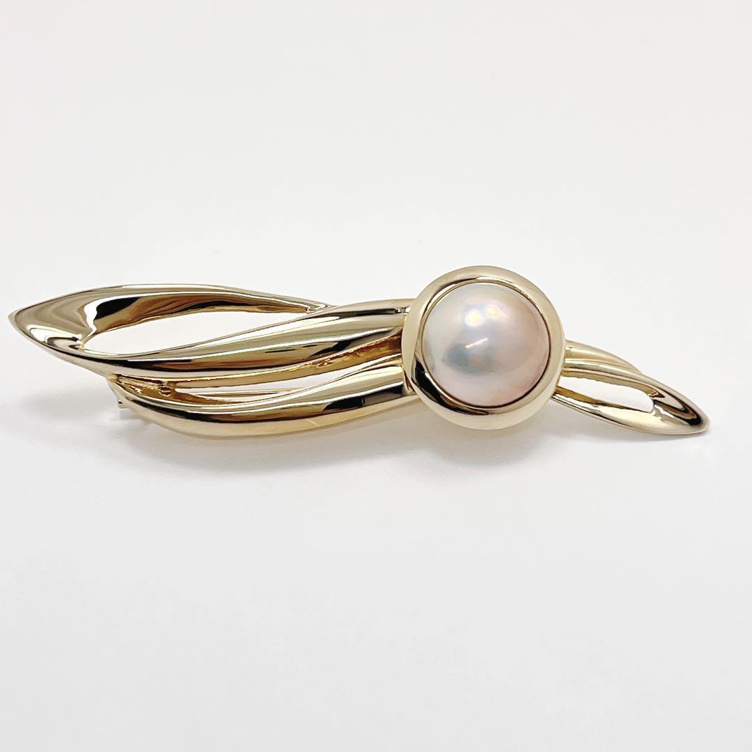 極美品✨田崎真珠 TASAKI タサキ マベパール ピンブローチ