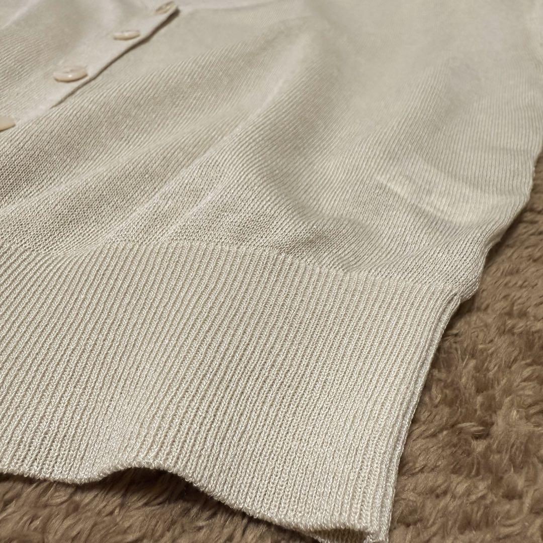 美品✨ アプワイザーリッシェ カーディガン 20SS シアー 洗濯可 長袖 美品✨ アプワイザーリッシェ カーディガン 20SS シアー 洗濯可 長袖
