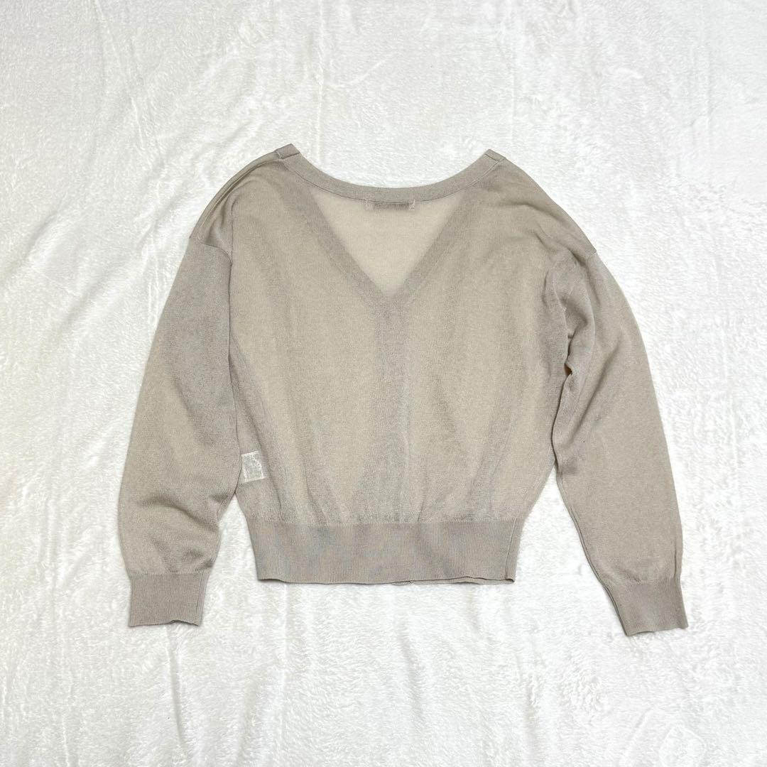 美品✨ アプワイザーリッシェ カーディガン 20SS シアー 洗濯可 長袖 美品✨ アプワイザーリッシェ カーディガン 20SS シアー 洗濯可 長袖