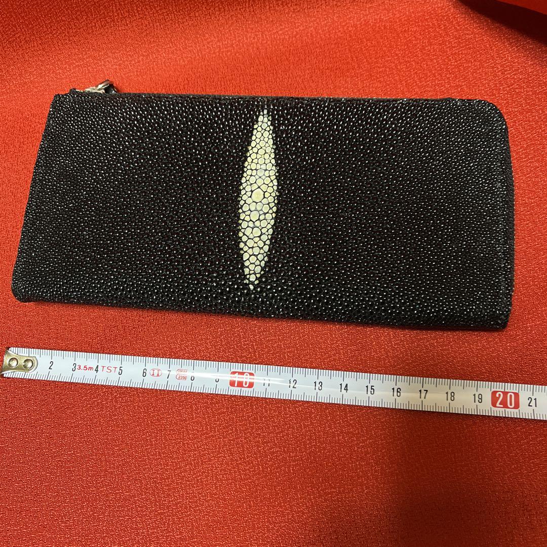 長財布　鮫皮　ひろ