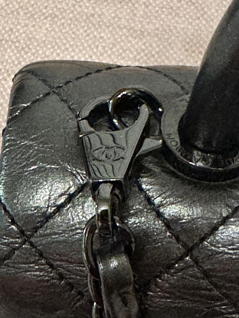 CHANEL ココハンドル　ソーブラック　エイジドカーフスキン　ブラック CHANEL ココハンドルソーブラックエイジドカーフスキンブラック