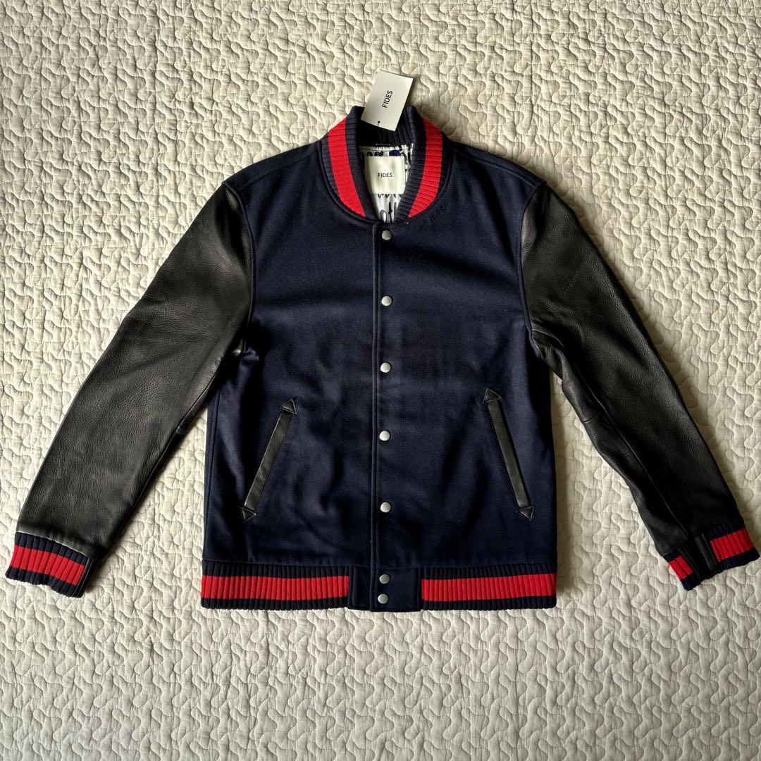 極美品 FIDES 100年周年 鹿革 レザー ジャケット スタジャン XL