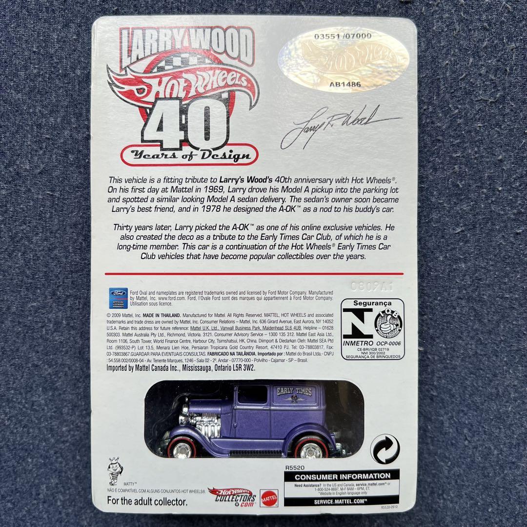 Hot Wheels Larry Wood 40周年記念ミニカー