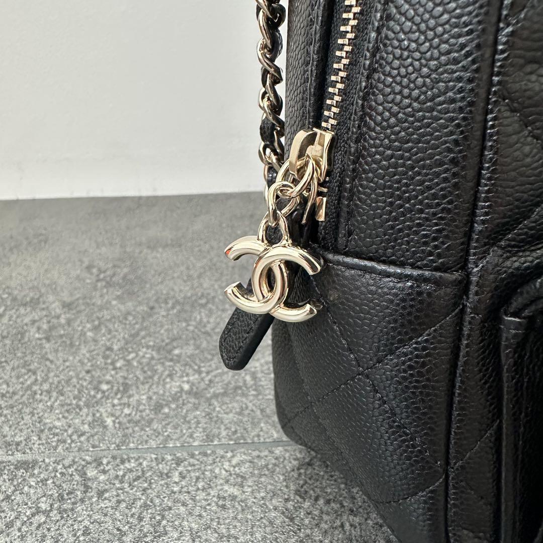 シャネル 24C バックパック キャビアスキン ブラック (CHANEL