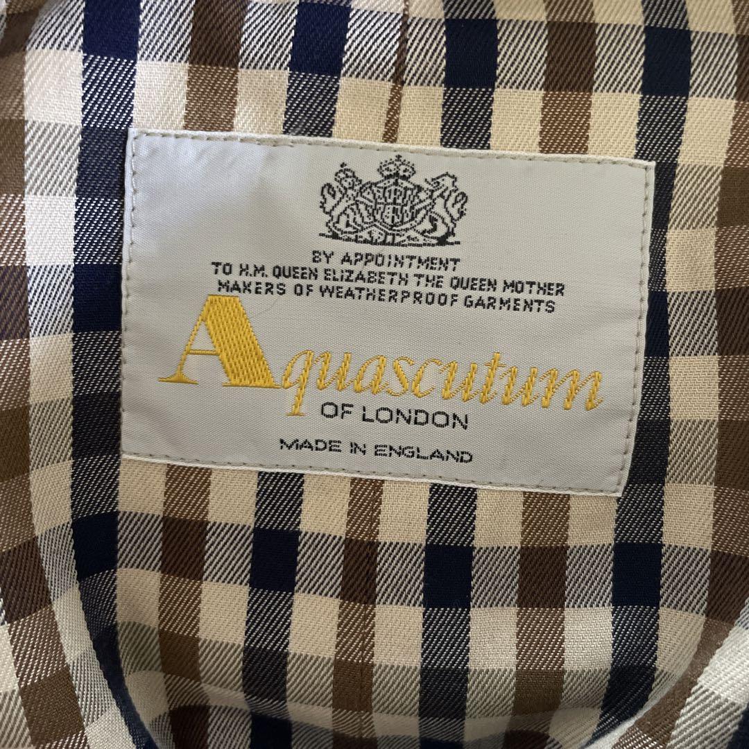 美品 アクアスキュータム Aquascutum LONDON コート ステン
