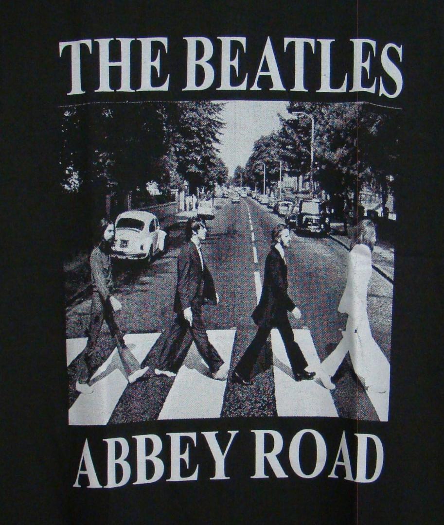 ★新品アビイロード【The Beatles】ビートルズ★フォトTシャツ 00sBEATLESビートルズAPPLEアーティストTシャツバンTアビイ