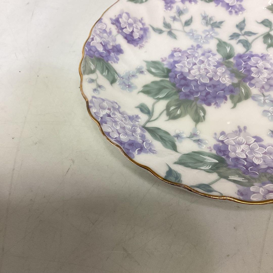 UTSUWAKAN 5枚セット 紫陽花 花柄 皿 取り皿 ケーキ皿 紫 N149