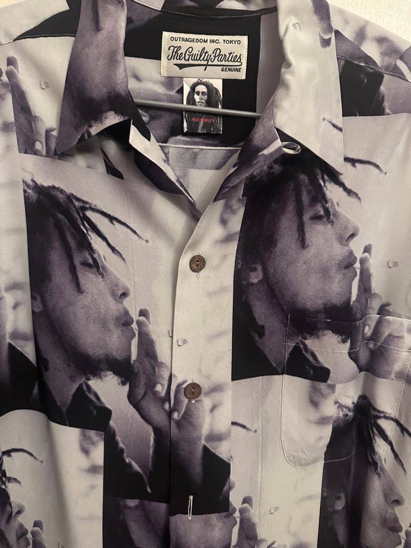 WACKO MARIAボブ・マーリー長袖シャツ WACKO MARIA ワコマリア 22AW BOBMARLEY-WM-HI05 × BOB MARLEY