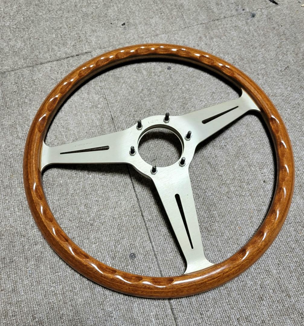 【送料込】NARDI　ナルディ　ステアリング　ハンドル　ウッド　36.5