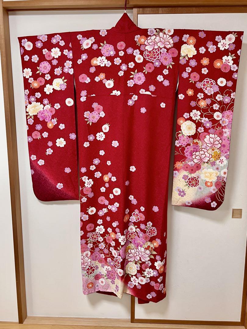 ☆☆ 美品 振袖着物 袴 バッグ 髪飾り 小物セット ☆☆