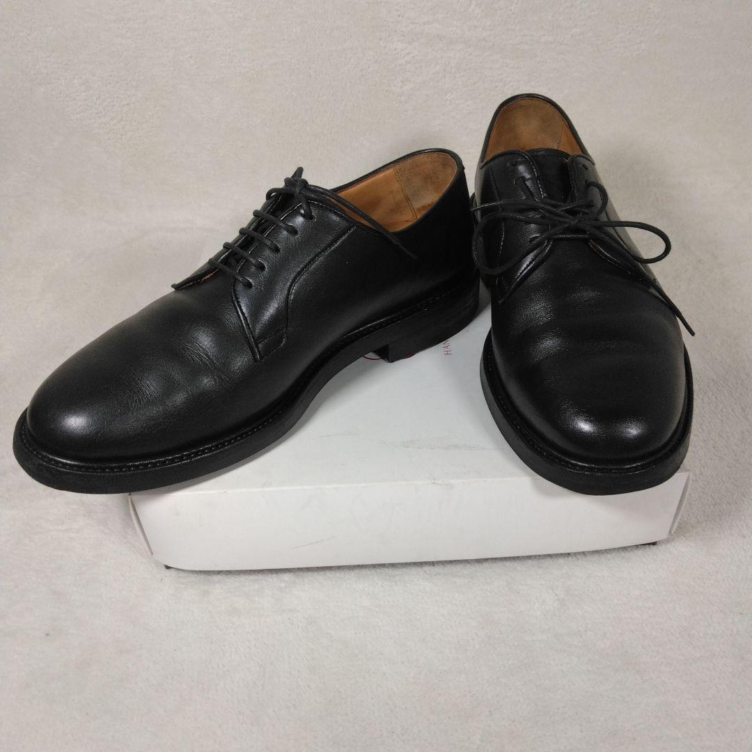 oriental プレーントゥ　ブラック　レザー　ドレスシューズ