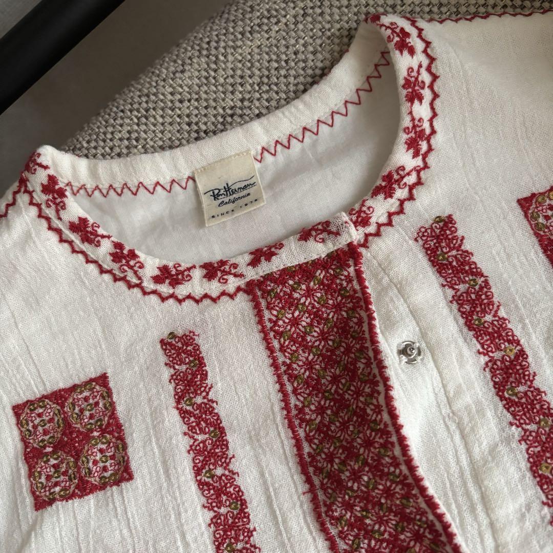 ロンハーマン　インド刺繍ロングドレス　インド製