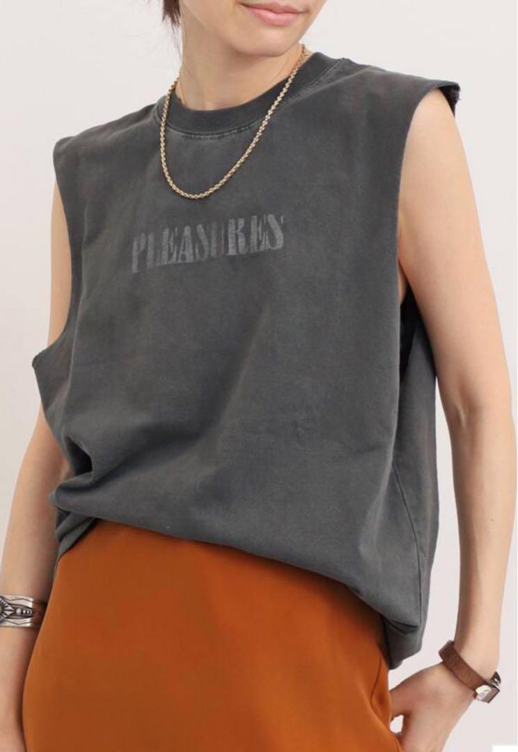 【PLEASURES/プレジャーズ】 ONYX SLEEVELESS TEE