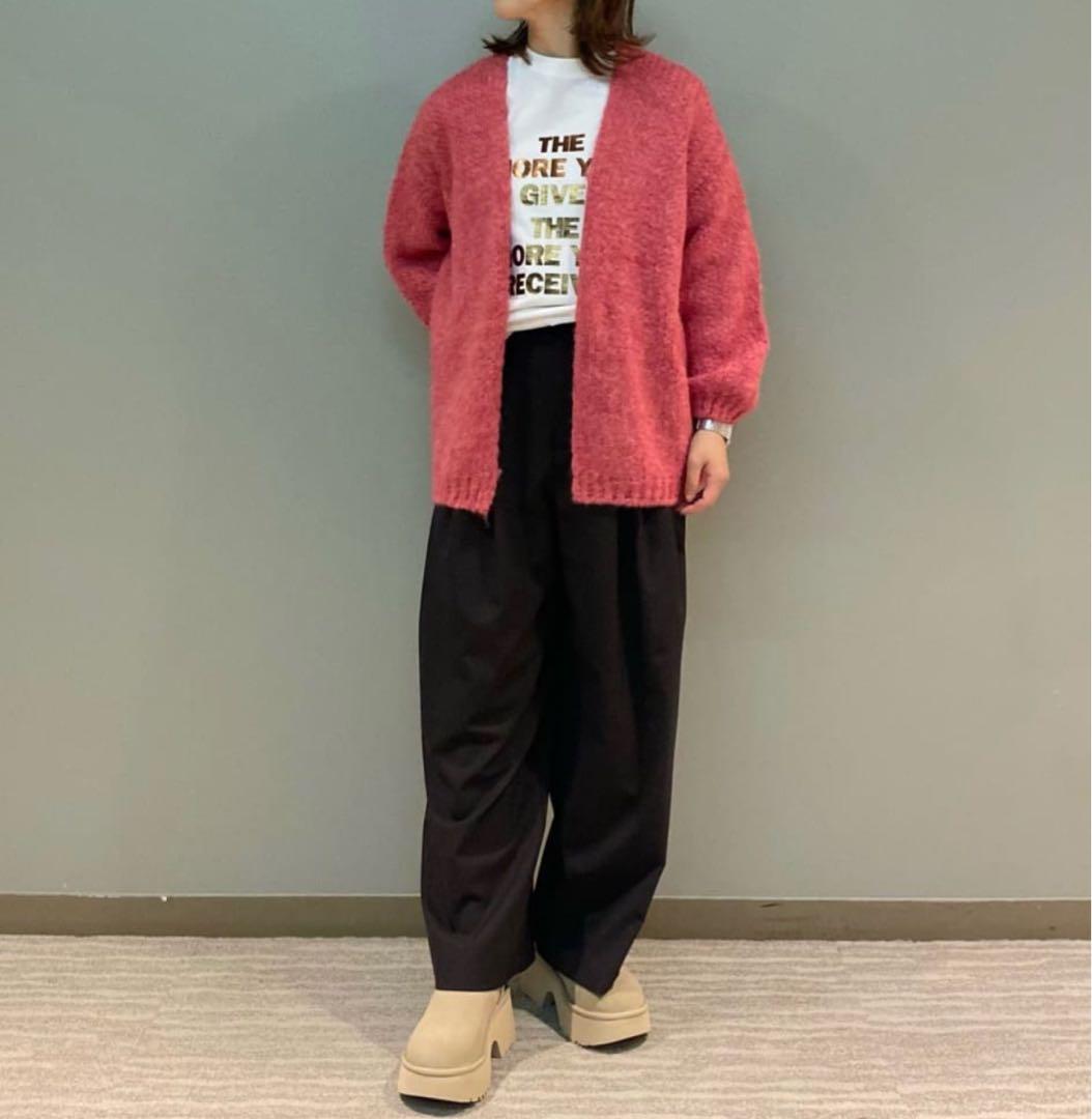 極美品】BEAUTY&YOUTH ストライプニットカーディガン フリーサイズ