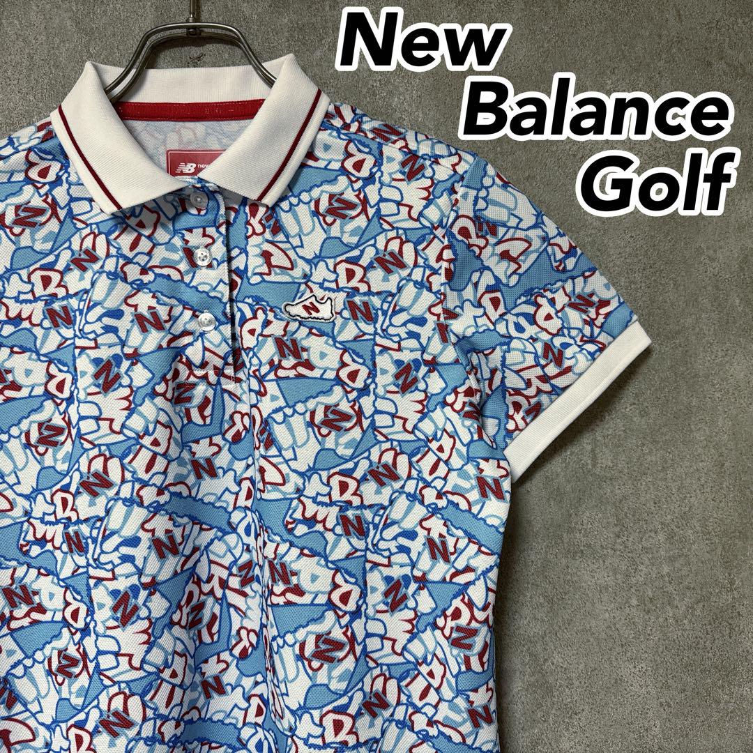 New Balance Golf ニューバランスゴルフ 総柄 ポロシャツ ウェア 7,600円