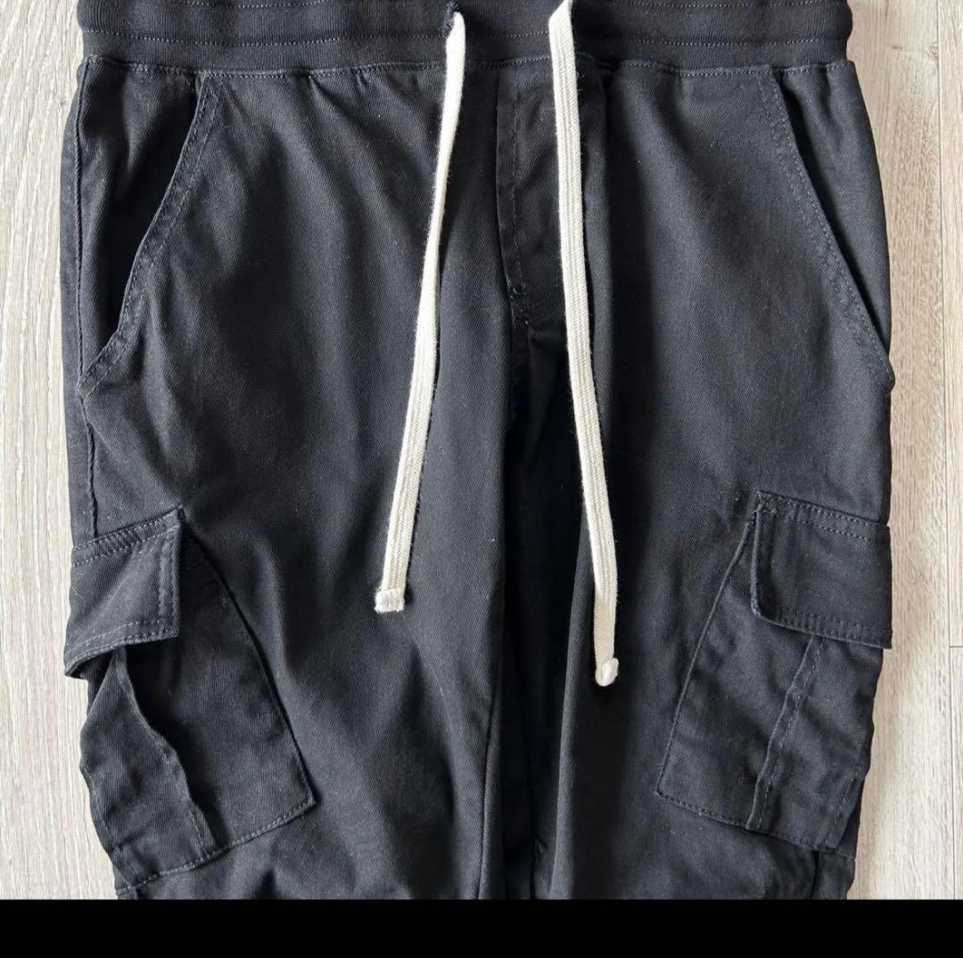 【美品】mnml ミニマル カーゴパンツ イージー M 黒 ストレッチ 【美品】mnml ミニマル カーゴパンツ イージー M 黒 ストレッチ