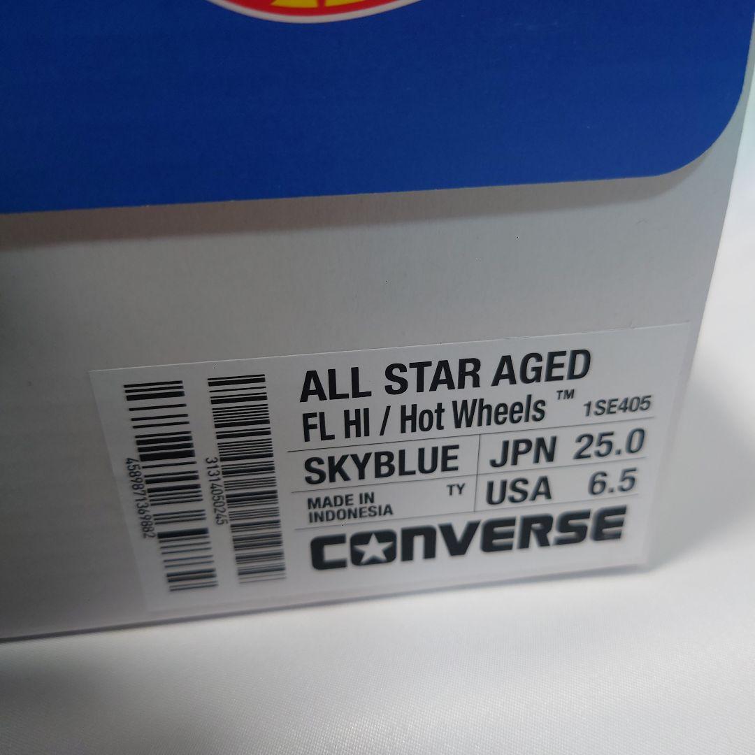 25cm CONVERSE ALL STAR AGED FL HI コンバース