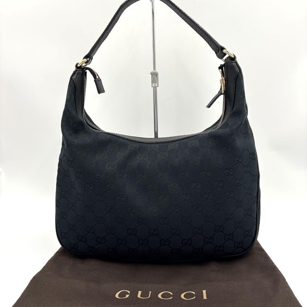 【極美品〜美品】GUCCI グッチ ショルダーバッグ GGキャンバス×レザー 極美品 130 GUCCI グッチ ショルダーバッグ GG柄 GGキャンバス