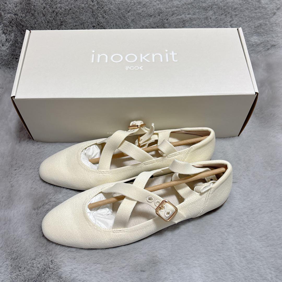 新品Lolita Flats Cream Cream White Lolita Flats Cream White| inooknit