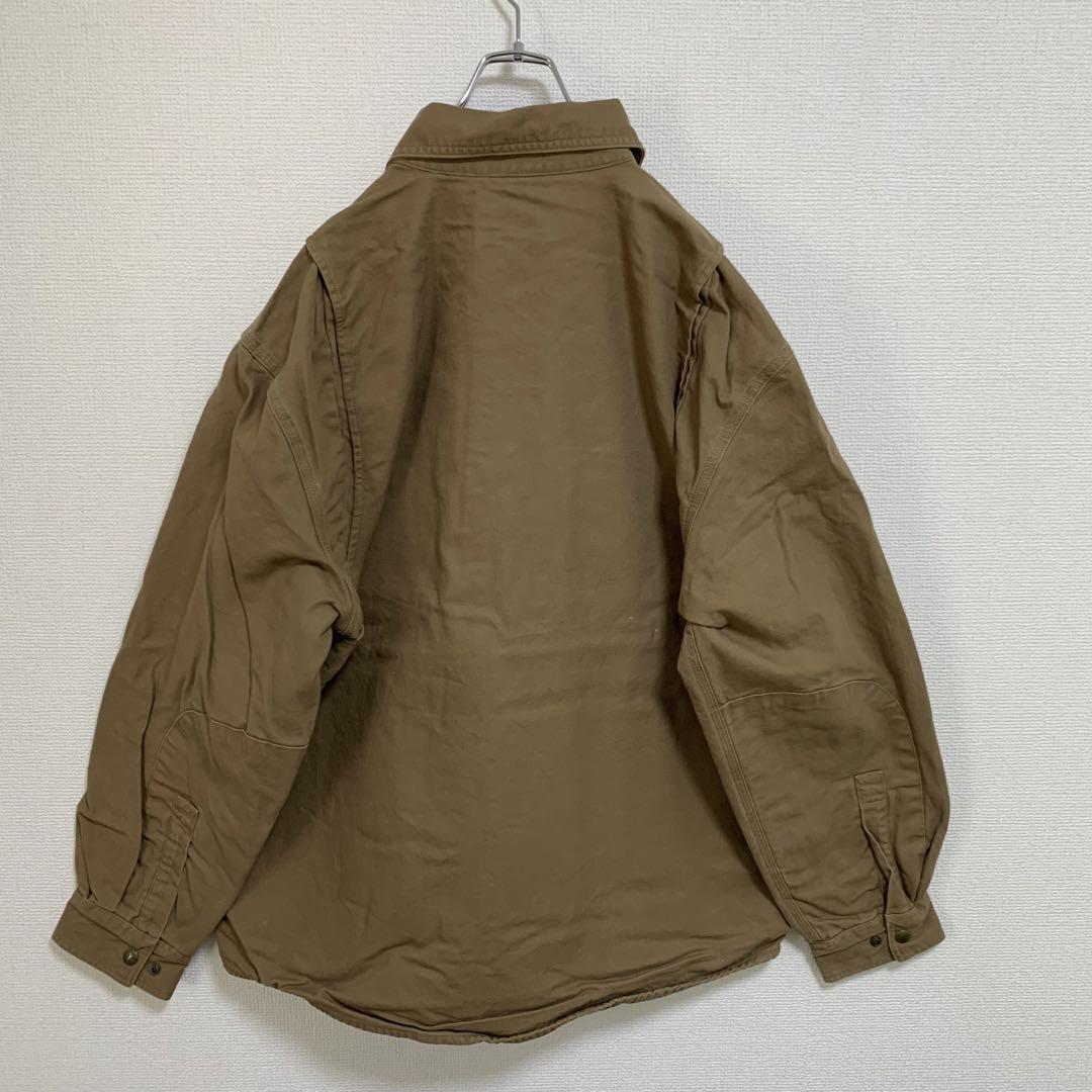 carhartt usa古着 ヴィンテージ 刺繍ロゴ 厚手ジャケットシャツ