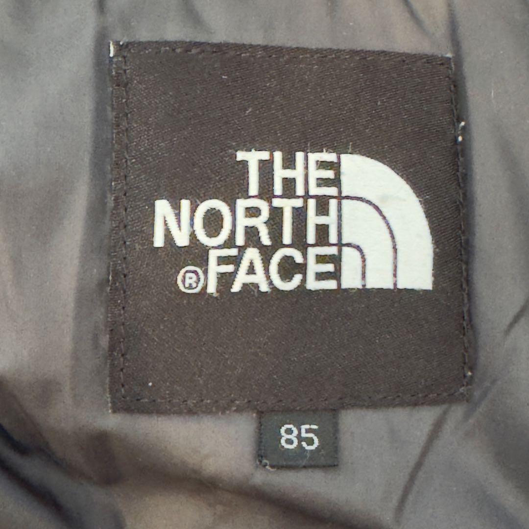 THE NORTH FACE ダウンベスト レッド/グレー 700フィル S-M