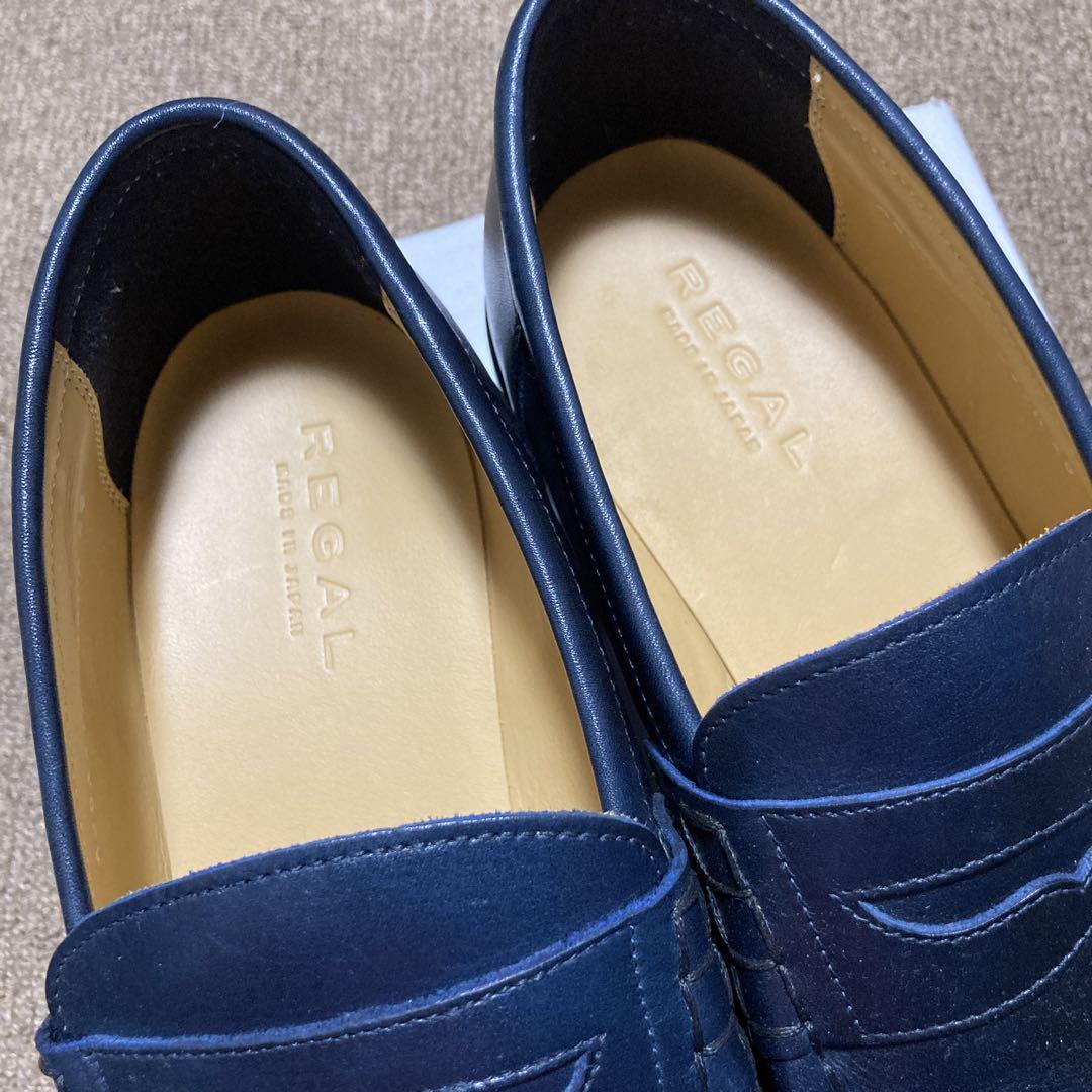 REGAL ローファー 26センチ REGAL ローファーネイビー 26㌢