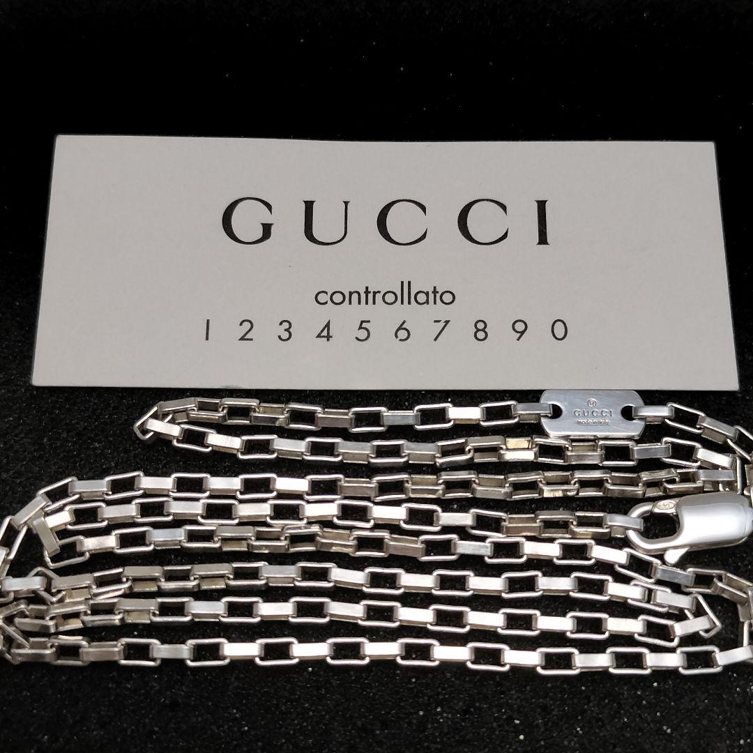 GUCCI ベネチアン チェーン ネックレス シルバー